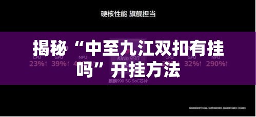 揭秘“中至九江双扣有挂吗”开挂方法