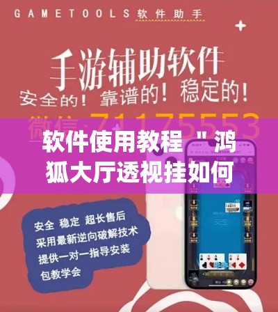 软件使用教程 ＂鸿狐大厅透视挂如何开挂[分享装挂详细步骤]