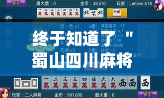 终于知道了 ＂蜀山四川麻将赢分秘诀	”(透视)辅助透视教程