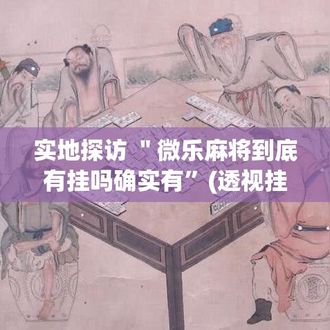 实地探访 ＂微乐麻将到底有挂吗确实有”(透视挂)辅助透视教程