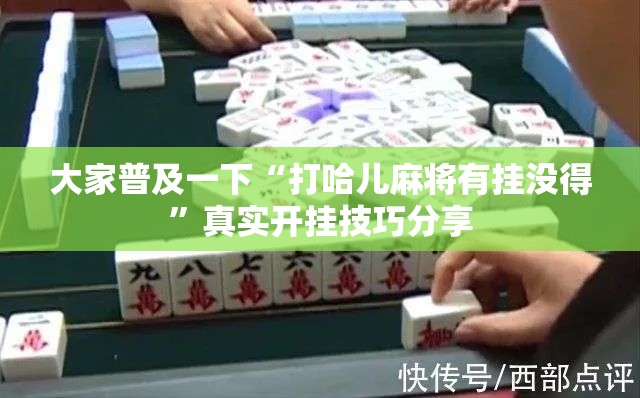 大家普及一下“打哈儿麻将有挂没得”真实开挂技巧分享